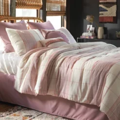 8pc Stripe Boho Comforter Set Mauve - Threshold™ -Threshold Home Furniture Store GUEST 9784fe1d c9bc 406e a73e d23bb5a4da95