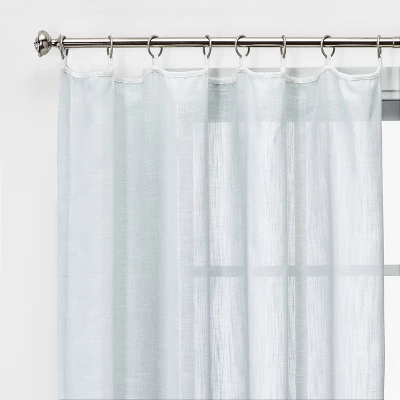1pc 54"x84" Sheer Contrast Edge Window Curtain Panel White/Natural - Threshold™ 1pc 54"x84" Sheer Contrast Edge Window Curtain Panel White/Natural - Threshold™ -Threshold Home Furniture Store GUEST 98bcf3d8 5ee5 4f86 8bb7 3609dd6c8d84