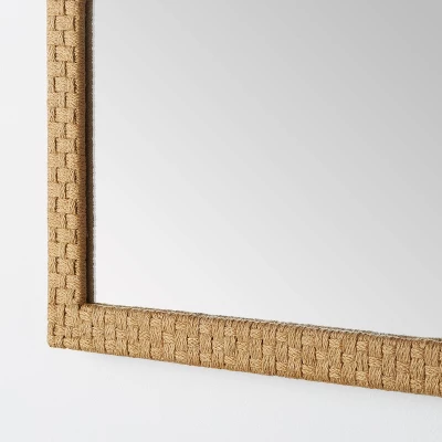 22" x 65" Woven Check Full Length Mirror Natural - Threshold™ designed with Studio McGee 22" X 65" Woven Check Full Length Mirror Natural - Threshold™ Designed With Studio McGee -Threshold Home Furniture Store GUEST 98ca1a70 03f1 454e aee3 38937befb351 1