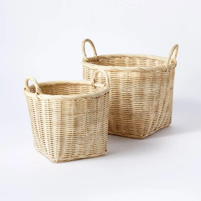 Medium Rattan Basket with Handles - Threshold™ designed with Studio McGee Medium Rattan Basket With Handles - Threshold™ Designed With Studio McGee -Threshold Home Furniture Store GUEST 98f7439a f4f3 4b0c bb44 b05a87aca74b