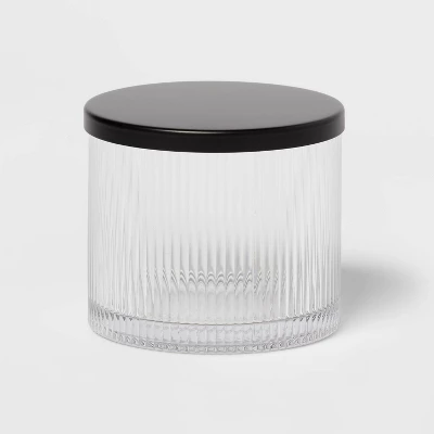 Ribbed Glass Canister Black - Threshold™ Ribbed Glass Canister Black - Threshold™ -Threshold Home Furniture Store GUEST 99261213 ff21 4a10 94aa d90bf00ac6e7