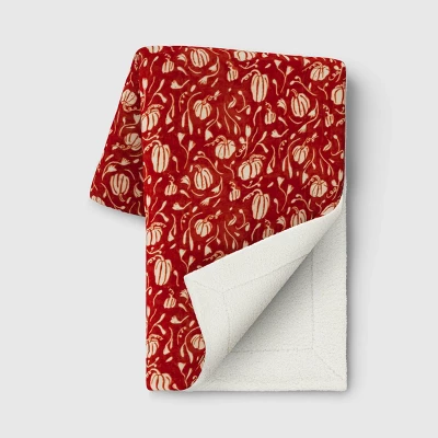 Mini Pumpkin Printed Plush with Shearling Reverse Throw Blanket - Threshold™ Mini Pumpkin Printed Plush With Shearling Reverse Throw Blanket - Threshold™ -Threshold Home Furniture Store GUEST 9af20451 1dcd 4285 8a02 b43468ab2226
