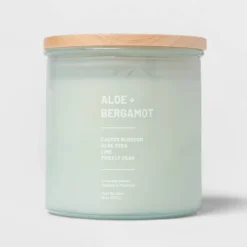 Glass Jar Aloe And Bergamot Candle Green - Threshold™ 7 Glass Jar Aloe And Bergamot Candle Green - Threshold™ -Threshold Home Furniture Store GUEST 9e0c4894 3c8b 4edb 8151 c9146810ec29