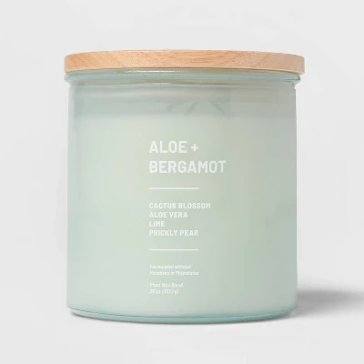 Glass Jar Aloe and Bergamot Candle Green - Threshold™ Glass Jar Aloe And Bergamot Candle Green - Threshold™ -Threshold Home Furniture Store GUEST 9e0c4894 3c8b 4edb 8151 c9146810ec29