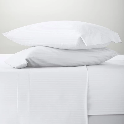 400 Thread Count Damask Solid Sheet Set - Threshold™ 400 Thread Count Damask Solid Sheet Set - Threshold™ -Threshold Home Furniture Store GUEST a11d7d61 e093 45f3 8684 e7f8bb25341f