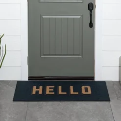 1'7.5"x3'11" 'Hello' Doormat Black/Tan - Threshold™ 5 1'7.5"x3'11" 'Hello' Doormat Black/Tan - Threshold™ -Threshold Home Furniture Store GUEST a27f9ca5 14a7 4fc2 8728 28e6d1b52f17