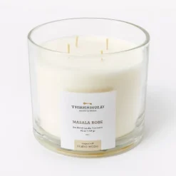 Clear Glass Masala Rose Candle White - Threshold™ Designed With Studio McGee -Threshold Home Furniture Store GUEST a428fcef ae40 495d b3e2 43ba30c44f06