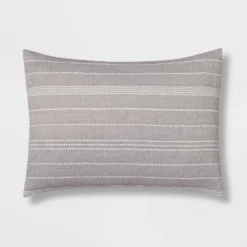 12pc Chambray Matelasse Stripe Comforter & Sheet Bedding Set Gray - Threshold™ -Threshold Home Furniture Store GUEST a6544a0f 31de 47cd 9f24 ae05ba242231