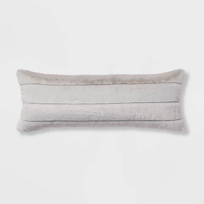 Oversized Oblong Faux Fur Channeled Decorative Throw Pillow - Threshold™ Oversized Oblong Faux Fur Channeled Decorative Throw Pillow - Threshold™ -Threshold Home Furniture Store GUEST a9d474d9 11b6 41b9 be8e 490d6258e0e7