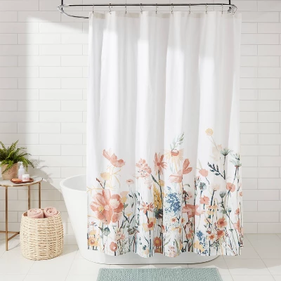 Watercolor Engineered Floral Shower Curtain - Threshold™ Watercolor Engineered Floral Shower Curtain - Threshold™ -Threshold Home Furniture Store GUEST acacbd13 34fc 4a8b b879 bd9a90597702