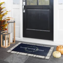 1'6"x2'6" Home Sweet Home Doormat Navy - Thresholdâ˘