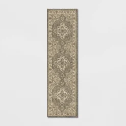 Medallion Jewel Boarder Persian Rug Cream/Gray - Threshold -Threshold Home Furniture Store GUEST b042792a a048 45b9 9a12 db0cfc170a5c