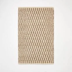 Checkered Stripe Rug Brown - Threshold™ Designed With Studio McGee -Threshold Home Furniture Store GUEST b2864ce6 6869 48dc 80bf 0c1c5704bc0f