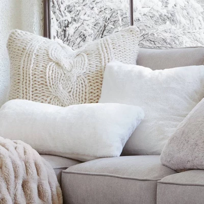 50"x60" Ruched Faux Rabbit Fur Throw Blanket - Threshold™ 50"x60" Ruched Faux Rabbit Fur Throw Blanket - Threshold™ -Threshold Home Furniture Store GUEST b29ec717 0450 43ed a746 fbc4a787692a