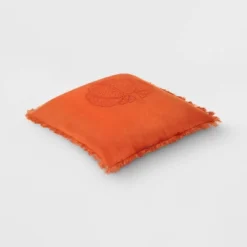 Embroidered Pumpkin With Frayed Edges Square Throw Pillow Rust - Threshold™ 3 Embroidered Pumpkin With Frayed Edges Square Throw Pillow Rust - Threshold™ -Threshold Home Furniture Store GUEST b4b5cedb 89b0 4b2b 8de3 310a5ca77b73