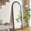 30" X 74" Bullnose Floor Mirror Black - Threshold™ -Threshold Home Furniture Store GUEST b5a955cc 013a 4c42 bfc6 0658b065091a
