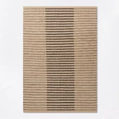 Reseda Hand Woven Striped Jute Cotton Area Rug Black - Threshold™ Designed With Studio McGee -Threshold Home Furniture Store GUEST bab4021c 8da6 4f4a abf7 8e6265c835f9