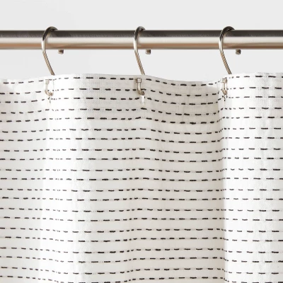 Woven Dotted Line Shower Curtain - Threshold™ Woven Dotted Line Shower Curtain - Threshold™ -Threshold Home Furniture Store GUEST bdbe3271 c909 4e04 833b 0e33cfd3482f