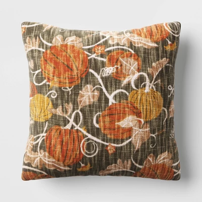Printed Pumpkin Square Throw Pillow - Threshold™ Printed Pumpkin Square Throw Pillow - Threshold™ -Threshold Home Furniture Store GUEST bf4d1b20 b462 4543 9090 f812794020c1