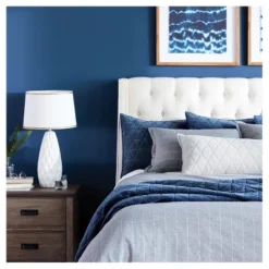 Faceted Ceramic Large Lamp Base White - Threshold