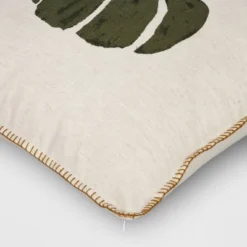 Printed Pumpkin With Blanket Stitch Edge Square Throw Pillow Light Beige - Threshold™ -Threshold Home Furniture Store GUEST c2255c07 703e 4cad a606 3358b834d802