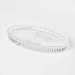 Ribbed Glass Vanity Tray Clear - Threshold™ -Threshold Home Furniture Store GUEST c41d299b ebbf 4143 9bef 22cc93c01e95