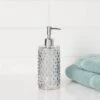 Hobnail Glass With Plastic Pump Soap/Lotion Dispenser Gray Tint - Threshold™ -Threshold Home Furniture Store GUEST c48a961d 5dc7 4953 8f27 2f491a4a7486