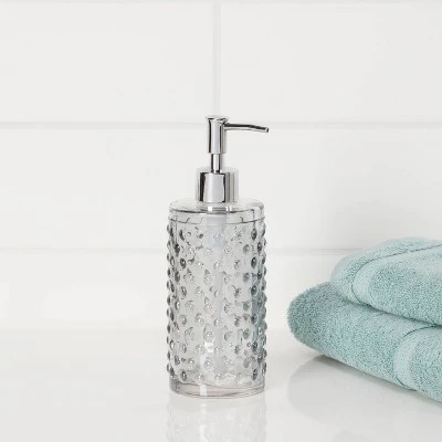 Hobnail Glass with Plastic Pump Soap/Lotion Dispenser Gray Tint - Threshold™ Hobnail Glass With Plastic Pump Soap/Lotion Dispenser Gray Tint - Threshold™ -Threshold Home Furniture Store GUEST c48a961d 5dc7 4953 8f27 2f491a4a7486