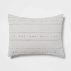 4pc Clipped Stripe Poms Comforter Bedding Set - Threshold™ 5 4pc Clipped Stripe Poms Comforter Bedding Set - Threshold™ -Threshold Home Furniture Store GUEST c513e7a2 e419 413e 9246 e63bf81df859