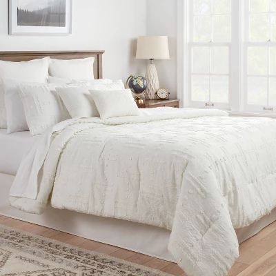 8pc Tufted Broken Stripe Comforter Bedding Set White - Threshold™ 8pc Tufted Broken Stripe Comforter Bedding Set White - Threshold™ -Threshold Home Furniture Store GUEST c5a3f3ff f09e 49bd a02f 0de52e7fb58f