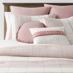 8pc Stripe Boho Comforter Set Mauve - Threshold™ -Threshold Home Furniture Store GUEST c7aff78e 3b9e 4586 948f 57e29f9638b7