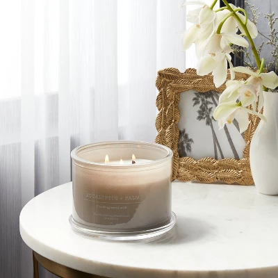 14oz Lidded Gray Glass Jar Crackling Wooden 3-Wick Candle with Clear Label Eucalyptus + Palm - Threshold™ 14oz Lidded Gray Glass Jar Crackling Wooden 3-Wick Candle With Clear Label Eucalyptus + Palm - Threshold™ -Threshold Home Furniture Store GUEST c7cfb45c f639 4c9d 8158 fb43940abede