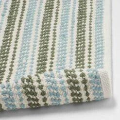 20"x32" Chenille Striped Bath Rug Dark Green - Threshold™ -Threshold Home Furniture Store GUEST c7f257f5 c3c2 4599 b4a6 9fd2f5560227