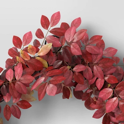 Extra Large Leaf Wreath Red - Threshold™ Extra Large Leaf Wreath Red - Threshold™ -Threshold Home Furniture Store GUEST cc19c4d3 6fea 4cc0 815a 40f397f84d67