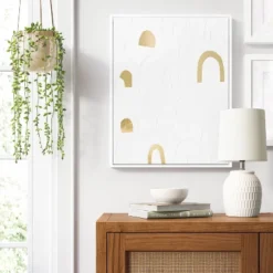 16" X 20" Rainbow Framed Wall Canvas Gold - Thresholdâ˘