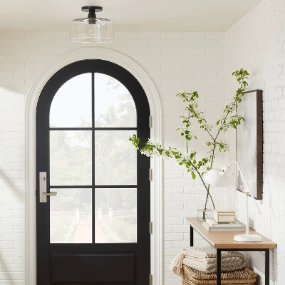 Glass Semi Flushmount Ceiling Light Black - Threshold™ designed with Studio McGee Glass Semi Flushmount Ceiling Light Black - Threshold™ Designed With Studio McGee -Threshold Home Furniture Store GUEST d26cc63d ae18 41be 9310 bd047aa57ec8