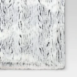 Tipped Snow Leopard Faux Fur Reversible Throw Blanket - Threshold™ -Threshold Home Furniture Store GUEST d3196147 7f14 4b50 abe0 744936275f06