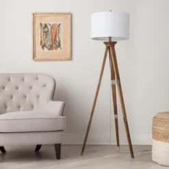 Oak Wood Tripod Floor Lamp Dark Brown - Threshold™ 3 Oak Wood Tripod Floor Lamp Dark Brown - Threshold™ -Threshold Home Furniture Store GUEST d3917c30 06bc 4e53 8f5b 79284decaeb6