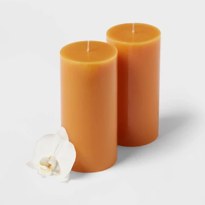 2pk Pillars Vanilla Pumpkin Orange - Threshold™ 2pk Pillars Vanilla Pumpkin Orange - Threshold™ -Threshold Home Furniture Store GUEST d3d9cbaa ed60 4d03 b139 925d373adb27