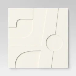 (Set Of 4) 12" X 12" 3D Decorative Graphic Tiles White - Threshold™ -Threshold Home Furniture Store GUEST d74db4f4 916a 401e 9c76 2a1f0b149efd