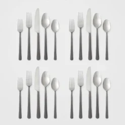 20pc Hubbardston Flatware Set Black - Threshold™ -Threshold Home Furniture Store GUEST dc38d691 3449 481a bf3c c841a47ed14b