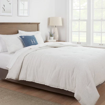 Space Dyed Cotton Linen Comforter & Sham Set - Threshold™ Space Dyed Cotton Linen Comforter & Sham Set - Threshold™ -Threshold Home Furniture Store GUEST df36ec5f 7e94 472c a102 a8730d55b659