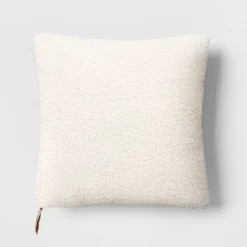 Oversized Teddy Boucle Toss Square Throw Pillow - Threshold™ -Threshold Home Furniture Store GUEST e07367cc c6aa 4de9 aa04 070628f470ca