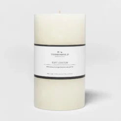 Pillar Candle Soft Cotton White - Threshold™ -Threshold Home Furniture Store GUEST e33e65cc 6e9c 4c2e 826e d6c186eac650