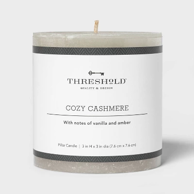 Pillar Cozy Cashmere Candle Gray - Threshold™ Pillar Cozy Cashmere Candle Gray - Threshold™ -Threshold Home Furniture Store GUEST e371f3c2 a1fd 4c92 99cc 30f71f36c32c