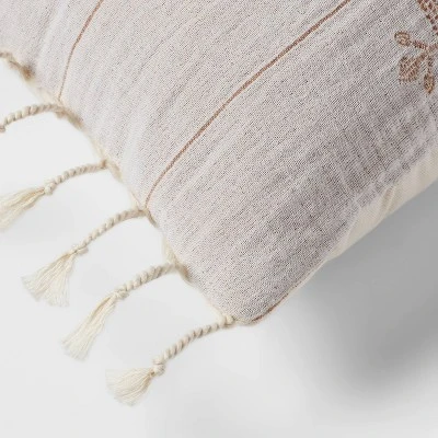 14"x36" Traditional Embroidered Oblong Decorative Pillow Ivory - Threshold™ 14"x36" Traditional Embroidered Oblong Decorative Pillow Ivory - Threshold™ -Threshold Home Furniture Store GUEST ea9a9a2d 788e 4a97 9a9e fe07da5bf340