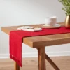 72" X 14" Cotton Checked Textured Table Runner Red - Threshold™ -Threshold Home Furniture Store GUEST f0122078 a2dc 4f48 9df4 9f401a70ead4