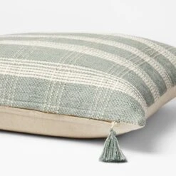 Woven Plaid Throw Pillow With Tassel Zipper - Threshold™ Designed With Studio McGee -Threshold Home Furniture Store GUEST f0347132 f80f 4dac 84d2 18214a07c267