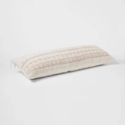 14"x36" Traditional Embroidered Oblong Decorative Pillow Ivory - Threshold™ 3 14"x36" Traditional Embroidered Oblong Decorative Pillow Ivory - Threshold™ -Threshold Home Furniture Store GUEST f0de8a07 7bfa 4300 87e4 7958bdc22079
