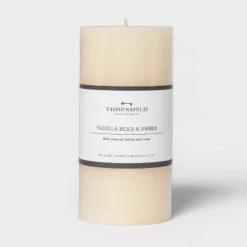 Pillar Vanilla Bean And Amber Candle - Threshold™ -Threshold Home Furniture Store GUEST f0fb149d a7fe 4d80 a1f4 26fca408bd81